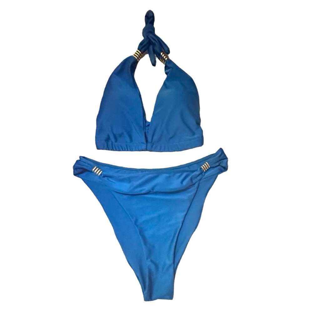 Bikini Two piece Bright Blue SHEIN